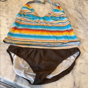 Tommy Hilfiger tankini Bikini with Brown bottoms